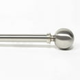 thumbnail image 7 of Deco Window 36 to 66 Inches Adjustable Curtain Rod for Windows with Round Finials & Bracket Set (1'' Diameter, Satin Silver), 7 of 7