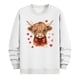 thumbnail image 4 of Ceisia Men's Regular-Fit Crew-Neck Heart-Yak Printed Casual Sweatshirt Gift, 4 of 6