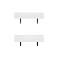 thumbnail image 3 of Furinno TANNA 15-Inch Wall Mounted Floating Display Shelves in White Set of 2, 3 of 6