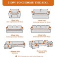 thumbnail image 5 of Queilt Gray Stretch Sofa Cover 3 Seater Sofa Cover with Armrests Universal Washable Non-Slip Elastic Sofa Cover with Armrests Protector Decoration for Sofa, 5 of 5