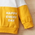 thumbnail image 6 of Newborn Baby Boy Clothes Baby Boy 2PCS Outfits Long Sleeve Round Neckline Tops Pants Set Baby Boy Fall Winter Clothes Yellow 3-6 Months, 6 of 7