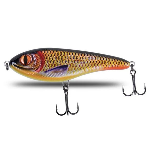 Musky Jerkbaits Slow Sinking Slider Lures 90mm/105mm Loud Sound Crankbaits Westin Lure Jerkbait Fishing for Pike Walleye A 120mm-50g
