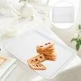 thumbnail image 3 of WHAMVOX Set of 2 White Plastic Serving Trays for Home Use, Reusable Storage Trays Made with PP Material, 3 of 8