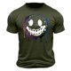 thumbnail image 1 of Top de Manga Corta, Hombre Casual Impreso Cuello de la Tripulación Camiseta, Manga Corta Blusa de Verano Poliéster, 1 of 9