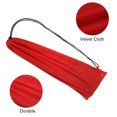 thumbnail image 3 of Unique Bargains Velvet Lining Double Shoulder Drawstring Soft Badminton Racquet Cover Bag Pouch, Red, 3 of 6