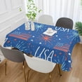 thumbnail image 5 of Coolnut Independence Day Rectangle Tablecloth Spill-Proof Polyester Table Cloth Table Cover for Kitchen Dining Picnic Holiday Party Decoration,60"x90", 5 of 7