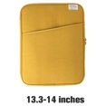 thumbnail image 2 of Sonducket Funda para tableta, bolsa para ordenador portátil, bolso para ordenador, almacenamiento para teclado, cierre de cremallera, Envolturas para manijas de equipaje Amarillo 13.3-14 pulgadas, 2 of 6