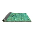 thumbnail image 2 of Ahgly Company Indoor Rectangle Animal Turquoise Blue Traditional Area Rugs, 7' x 9', 2 of 4