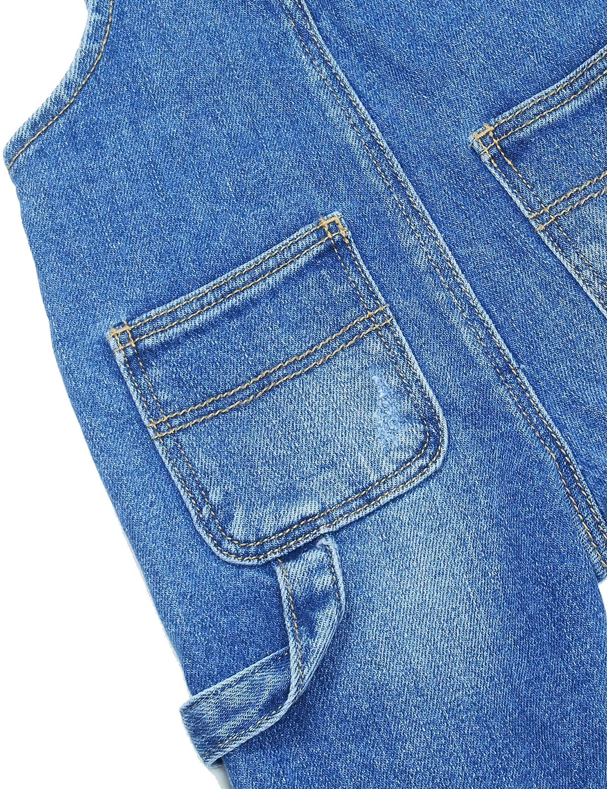 KIDSCOOL SPACE Baby Jungen Overall - Ripped Denim Overalls