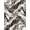 Black White Gold, Pattern 11, variant on ODIKA 8'x10' Washable Area Rug Non-Shedding, Easy Care, Contemporary Inspired Motif Featuring Contrasting Ripple Waves for King Size Bedroom Under Bed, Master Suite