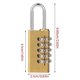 thumbnail image 3 of Sturdy Solid Brass Combination Padlock with Dials Code Hardened Steel Shackles for Cut Resistance Safeguarding, 3 of 4
