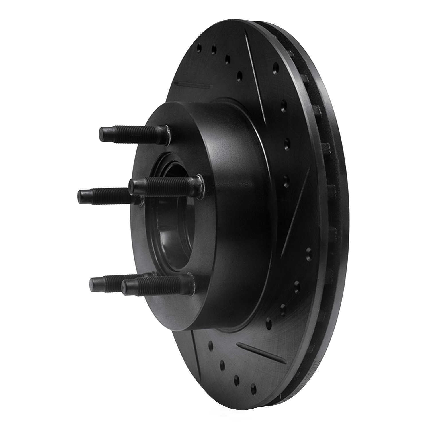 Dynamic Friction Company 633-54119R DFC Brake Rotor - Drilled And Slotted - Black