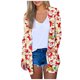 thumbnail image 2 of Puntoco Moda para mujer Abrigo con estampado navideño Cárdigan de manga larga con bolsillo Blusa informal suelta tops Liquidación Puntoco Puntoco-2184, 2 of 7