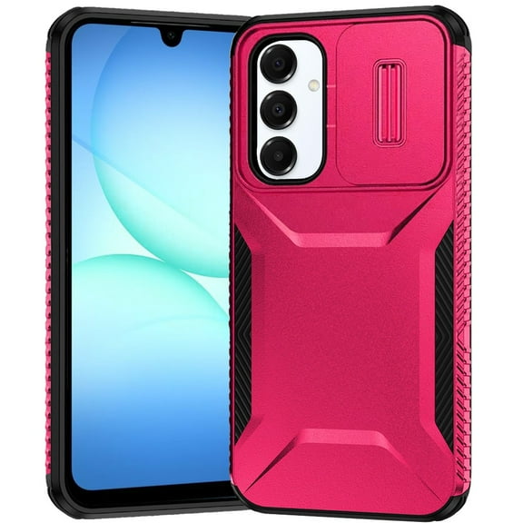 For Samsung A17 5G Ultimate U Design Hybrid with Camera Window Covering - Hot Pink