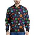 thumbnail image 4 of Chaquetas con estampado 3D de planetas divertidos para hombre, tendencia de moda, chaqueta bomber de manga larga para niños, sudadera informal de gran tamaño estilo Harajuku, 4 of 4