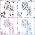 thumbnail image 2 of Pijama Kawaii Sanrioed Cinnamoroll para niños y niñas, ropa de dormir de manga larga, bonito Anime Kuromi Melody, regalo para el hogar, 2023, 2 of 3
