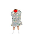 thumbnail image 4 of Fortune Matching Family Wearable Blanket Oversized Hoodies Pullover Christmas Pajama, 4 of 9