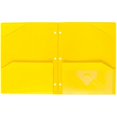 thumbnail image 2 of Five Star 2-Pocket Stay-Put Plastic Folder, Yellow (37453), 2 of 8
