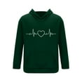 thumbnail image 4 of VBTAPA Men's Tracksuit 2 Piece Hoodie Sweatsuit Sets Heart Print Casual Athletic Jogging Suits Lounge Sports Outfits Big Sales Today Army Green L, 4 of 6