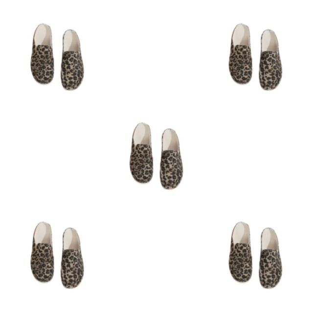 Qarigey 2 piezas de zuecos suaves y agradables para la piel con estampado de mujer para el hogar y el entretenimiento, zuecos y pantuflas para Type2 NO2