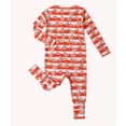 thumbnail image 6 of ATAIKU Christmas Baby Boys Girls Bamboo Viscose Footies, Infant Convertible Pajamas, 2-Way Zipper Sleeper for Baby 3-24M, 6 of 8