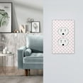 thumbnail image 5 of Haiem Animal Pink Color Paw Pattern Decorative Wall Plates, 1-Gang 5.0" x3.0", Unbreakable Thermoplastic Faceplate Cover for Decorator Receptacle Outlet & Switch-Style S, 5 of 6