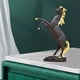 thumbnail image 5 of Figura decorativa de caballo al galope, animal poderoso, estatua de caballo, decoración de escritorio Oro negro, 5 of 9
