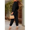 thumbnail image 3 of Mono Enterizo PRETTYGARDEN Cuello en V Manga Larga Talla L Negro, 3 of 7