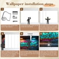 thumbnail image 5 of Graffiti Wallpaper Vibrant Graffiti Art Bold Letters Peel and Stick Wall Murals 100"H x 144"W Removable PVC Wall Paper Self-Adhesive Wall Paintings Art Decor for Bedroom Living Room, 5 of 7