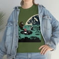 thumbnail image 3 of Astronaut Fishing on The Moon Outer Space. T-Shirt, 3 of 4