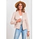 thumbnail image 4 of Chaqueta corta de gamuza sintética para mujer PRETTYGARDEN beige talla M, 4 of 9
