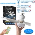thumbnail image 2 of Typpkmm Luz De Ventilador De Techo LED 30W 40W Luces Simples Con Control Remoto E27 Para El Hogar Sala De Estar Estudio IluminacióN De Ventilador, 2 of 6