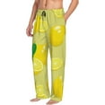 thumbnail image 2 of Daiia Men'S Bright Lemons Pants,Bottoms Sleep Lounge,Pajama Pants,Pj Bottoms Drawstring And Pockets-Xx-Large, 2 of 9