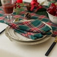 thumbnail image 2 of LanSuare Christmas Dinner Paper Placemats, 12x18Inch Buffalo Plaid Disposable Paper Placemats Green and Red Table Mats for Xmas Dinner , Kitchen Party Supplies, 2 of 6