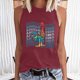 thumbnail image 2 of Moda Casual mujer sin mangas impreso damas cuello redondo Tank Tops chaleco camiseta Fridja  gh4782, 2 of 9