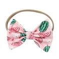 thumbnail image 7 of IWEMEK Little Girls Dresse Short Sleeve Bowknot Summer Mini Sundress Watermelon Checkered Printed Outfits 2025, 7 of 7
