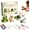 Pond Friends, variant on Tiny 3D Beaded Animal DIY Kit, Handmade 3D Beaded Animal DIY Craft Kit, Cute Animals Beading Art Mosaic Kit for Beginners, with Instructions (Butterfly Bee)
