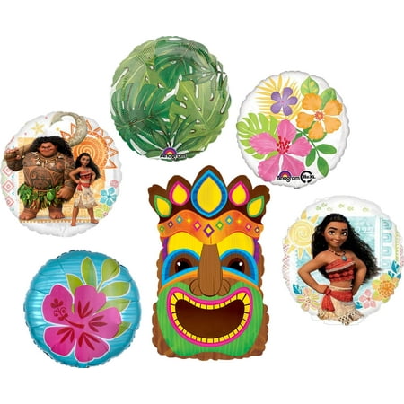Moana Party Supplies Tiki Beach Birthday Balloon Bouquet Decorations