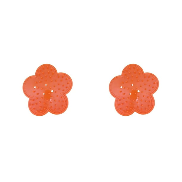 Billuyoard Thorn Stripper Garden Supplies Removedor de hojas Goma exquisita de larga duración Ahorro de espacio Tallo Eliminación de rebabas Naranja 2piezas
