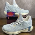 thumbnail image 1 of Adi-das Dame 7 Christmas Pack Size 11 H67571 Snowflake Blue Men’s Basketball Shoe, 1 of 6
