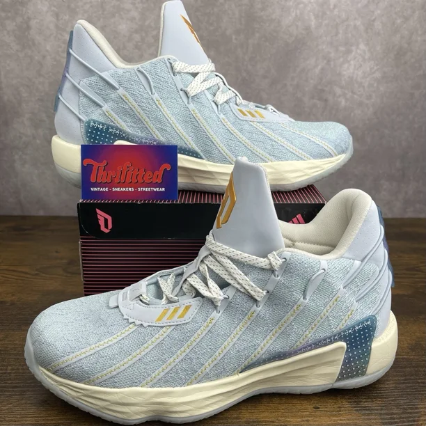 Adi-das Dame 7 Christmas Pack Size 11 H67571 Snowflake Blue Men’s Basketball Shoe