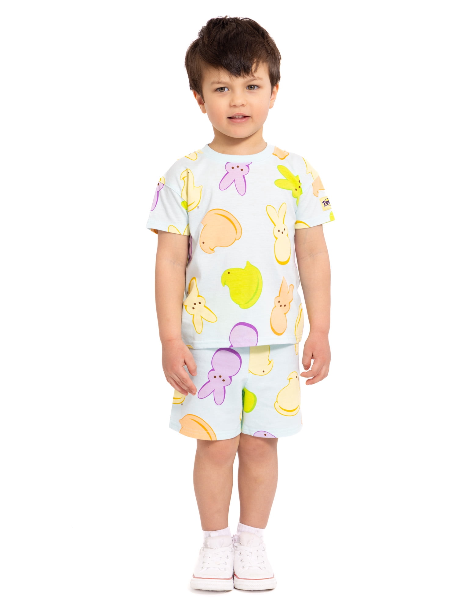 Peeps Toddler Easter Graphic Tee and Shorts Set, 2-Piece, Sizes 12M-5T