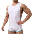 thumbnail image 2 of Ensemble de Shorts de Sport Décontractés pour Homme, Col Rond, Couleur Unie, 2 of 4