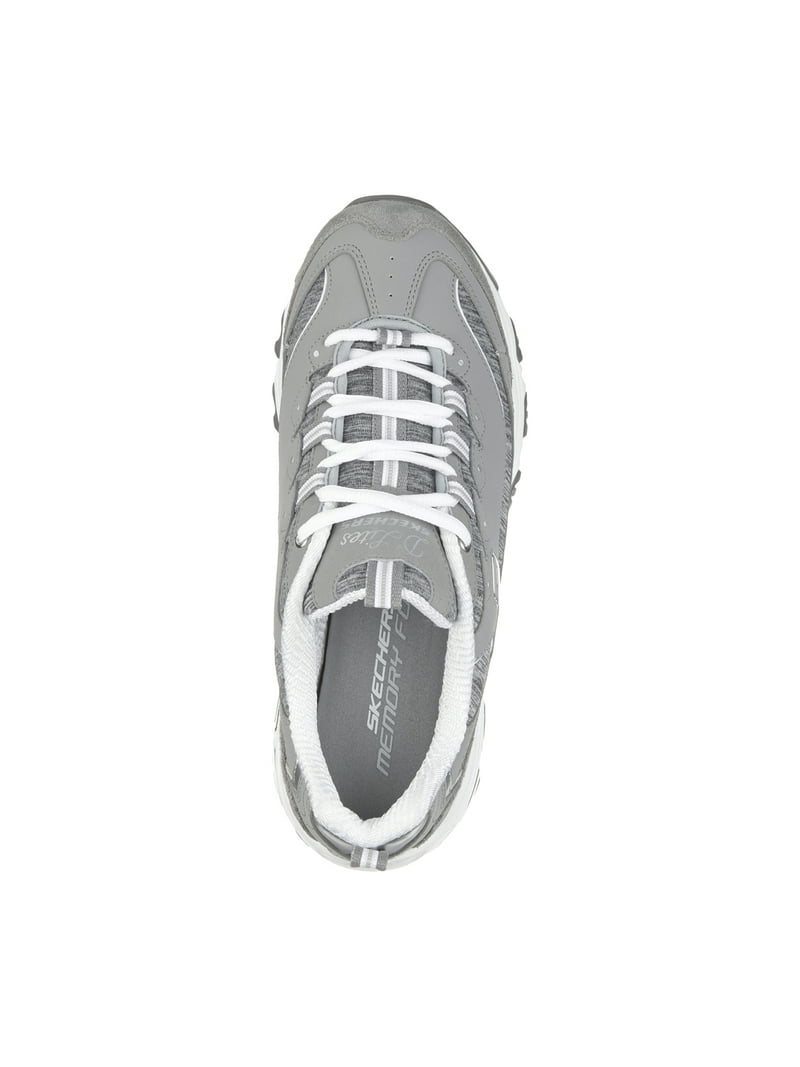 Skechers Women's Sport D'Lites Time Lace-up Athletic Sneaker, Wide Width Available - Walmart.com
