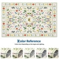 thumbnail image 5 of COZONY Boho Floral Area Rug 9x12 ft, Washable Low Pile Faux Wool Rug with Non-Slip Backing, 5 of 9
