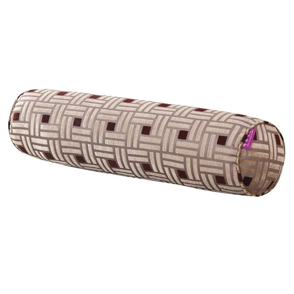 Rodillo para el cuello, soporte cervical, cintura, piernas y comodidad, masaje de cabeza y cuello. marrón