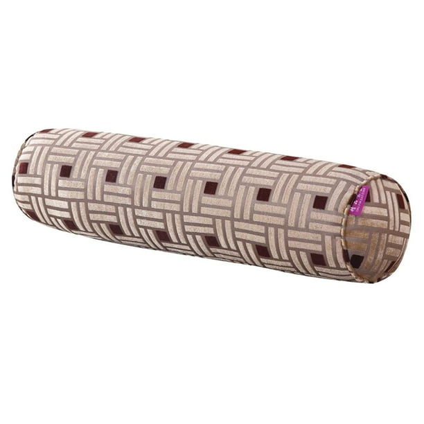 Cómoda Almohada de Soporte Cervical forma forma forma para La Vertebral, Soporte para La Espalda, Perfecta para Trabajadores de Oficina, Mujeres Embaraz - marrón Macarena Almohada Rollo Cuello Redondo Largo