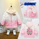 thumbnail image 2 of Chaqueta de manga larga para niñas de Sonics, cortavientos, ropa holgada con estampado, chaqueta de manga larga con cremallera, abrigos a prueba de viento, chaquetas para bebés, 2 of 5