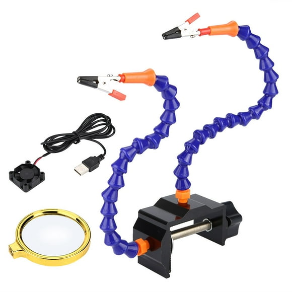 Flexible 2 Arms Universal Table Clip Soldering Station Welding Repair Tool (4#)