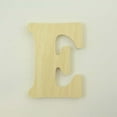 thumbnail image 1 of Package of 1, 14 Inch X 1" Thickness Baltic Birch Wood Letter "E" in The Goudy Heavy Font | Thick | Upper Case for Art & Craft Project, Made in USA, 1 of 1